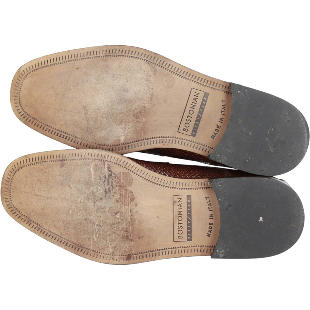 Bostonian FLORENTINE Straight-tip shoes, made in Italy. Men's 27.0cm genuine leather brown type Vintage Second Hand