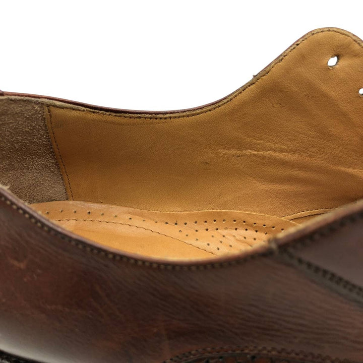Bostonian FLORENTINE Straight-tip shoes, made in Italy. Men's 27.0cm genuine leather brown type Vintage Second Hand