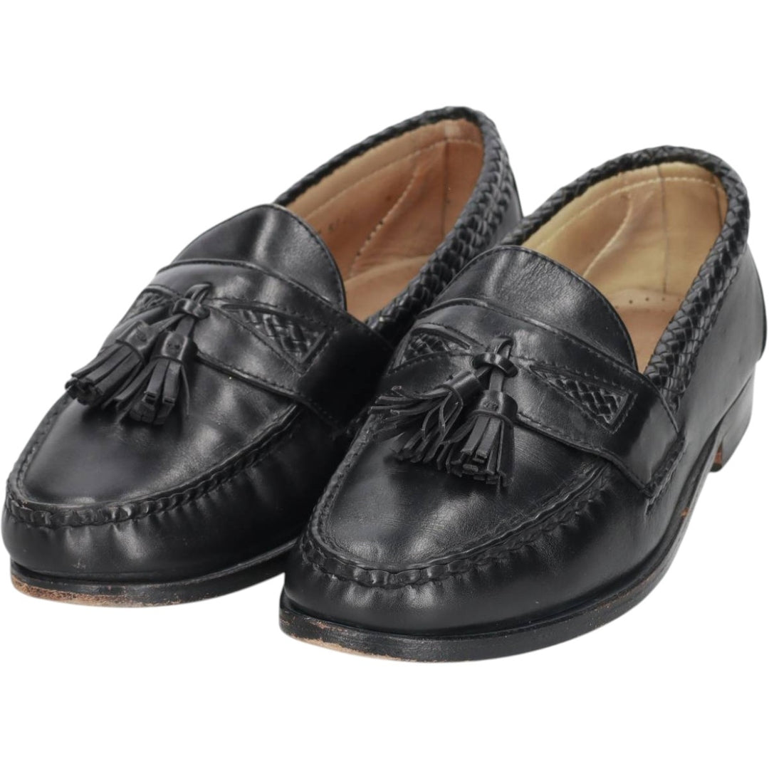 80s-90s Allen Edmonds Maxfield Tassel Loafers, Made in USA, Size 8 (3E), Men's equivalent to 10.2" (Vintage) /saa016035 Men's 26.0cm unclear black type Vintage Second Hand