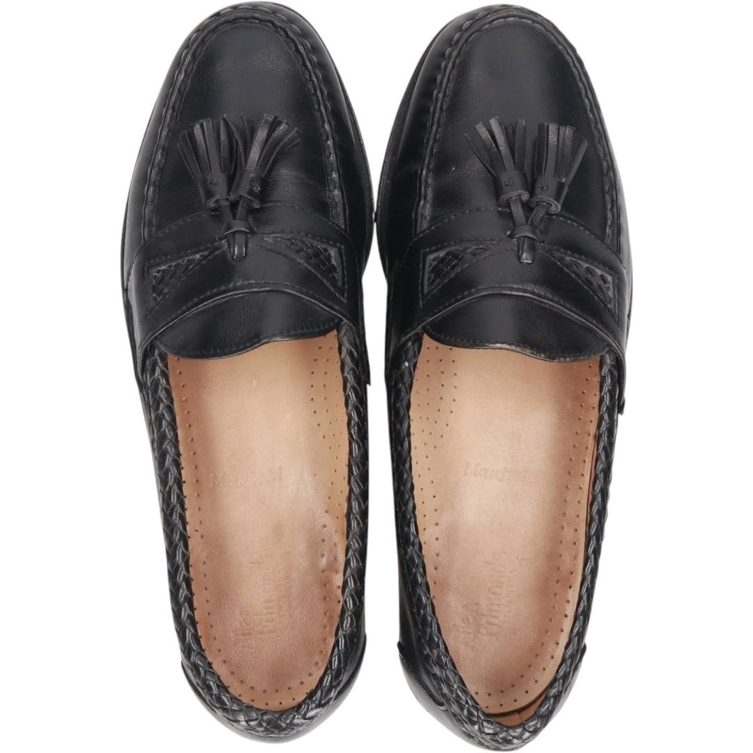 80s-90s Allen Edmonds Maxfield Tassel Loafers, Made in USA, Size 8 (3E), Men's equivalent to 10.2" (Vintage) /saa016035 Men's 26.0cm unclear black type Vintage Second Hand