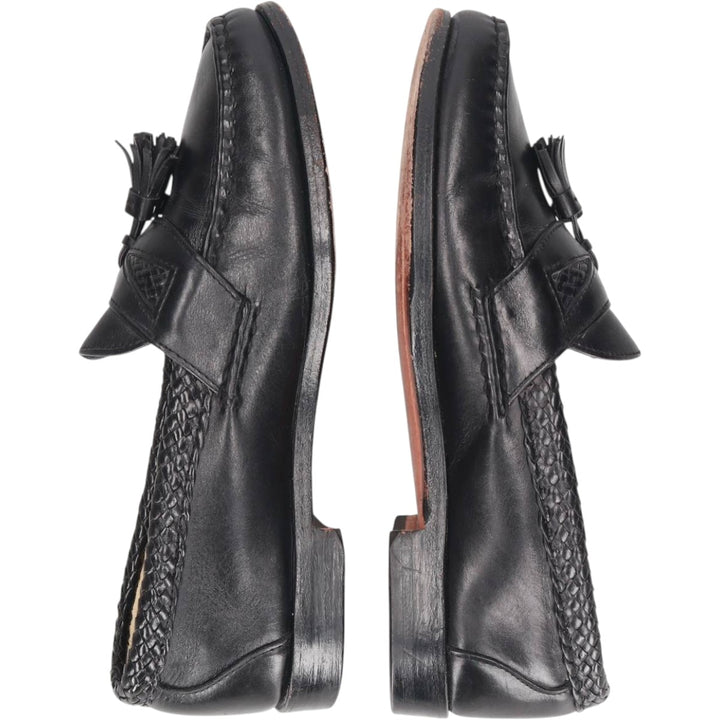 80s-90s Allen Edmonds Maxfield Tassel Loafers, Made in USA, Size 8 (3E), Men's equivalent to 10.2" (Vintage) /saa016035 Men's 26.0cm unclear black type Vintage Second Hand