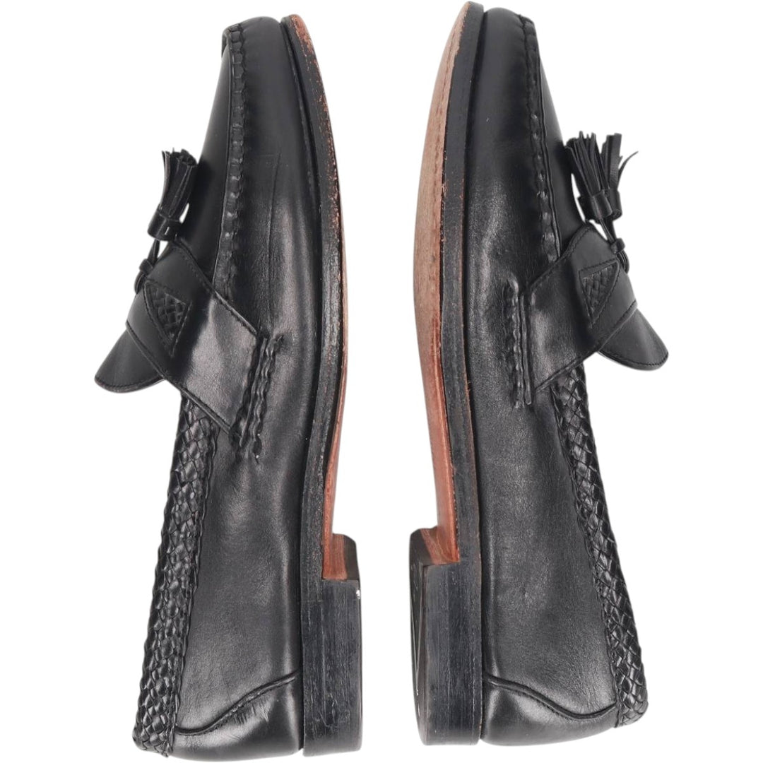 80s-90s Allen Edmonds Maxfield Tassel Loafers, Made in USA, Size 8 (3E), Men's equivalent to 10.2" (Vintage) /saa016035 Men's 26.0cm unclear black type Vintage Second Hand