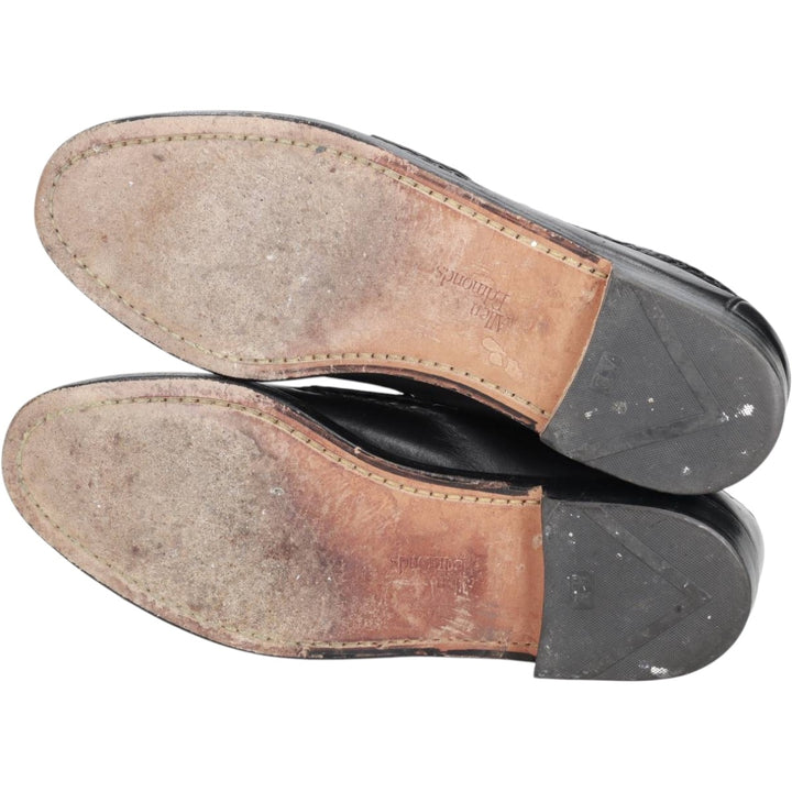 80s-90s Allen Edmonds Maxfield Tassel Loafers, Made in USA, Size 8 (3E), Men's equivalent to 10.2" (Vintage) /saa016035 Men's 26.0cm unclear black type Vintage Second Hand