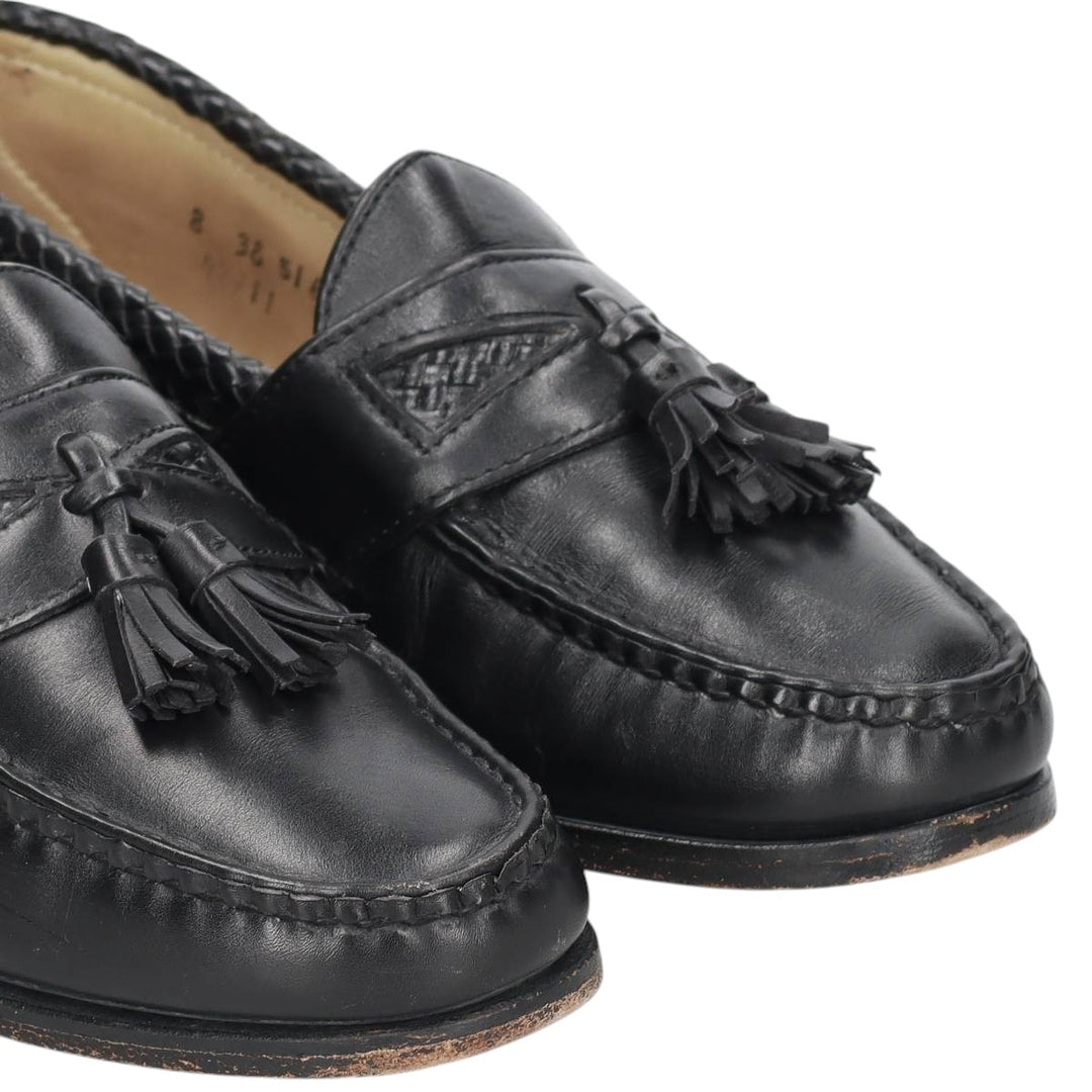 80s-90s Allen Edmonds Maxfield Tassel Loafers, Made in USA, Size 8 (3E), Men's equivalent to 10.2" (Vintage) /saa016035 Men's 26.0cm unclear black type Vintage Second Hand