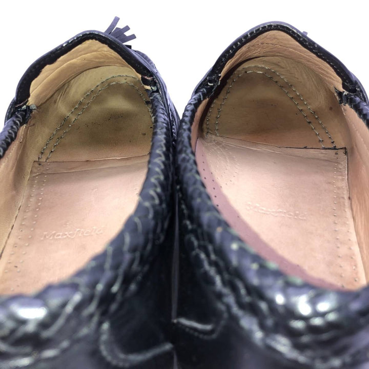 80s-90s Allen Edmonds Maxfield Tassel Loafers, Made in USA, Size 8 (3E), Men's equivalent to 10.2" (Vintage) /saa016035 Men's 26.0cm unclear black type Vintage Second Hand
