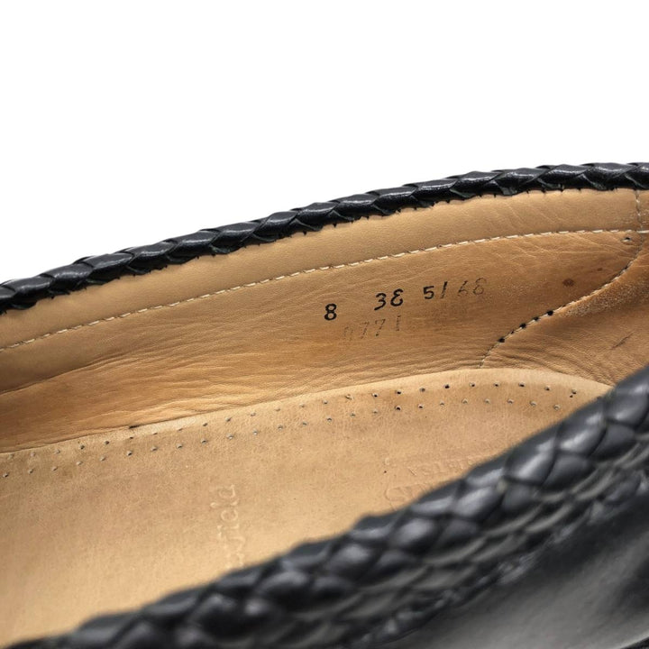 80s-90s Allen Edmonds Maxfield Tassel Loafers, Made in USA, Size 8 (3E), Men's equivalent to 10.2" (Vintage) /saa016035 Men's 26.0cm unclear black type Vintage Second Hand