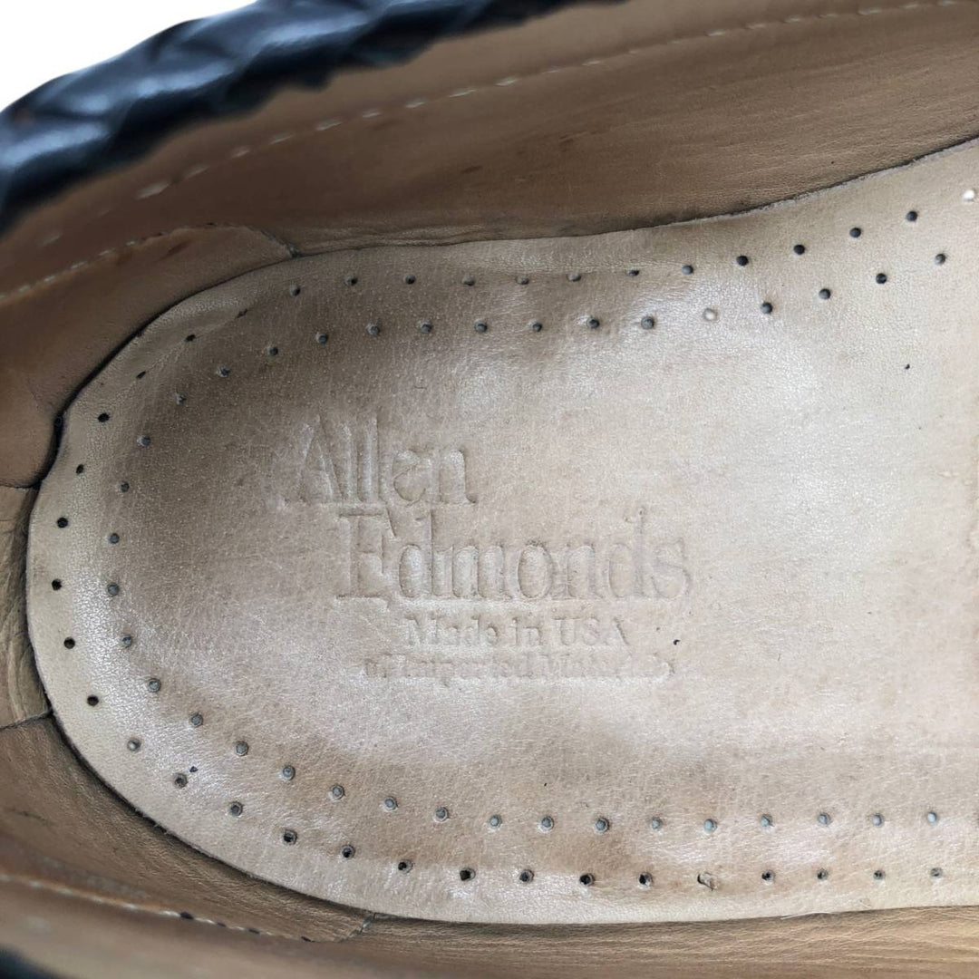80s-90s Allen Edmonds Maxfield Tassel Loafers, Made in USA, Size 8 (3E), Men's equivalent to 10.2" (Vintage) /saa016035 Men's 26.0cm unclear black type Vintage Second Hand