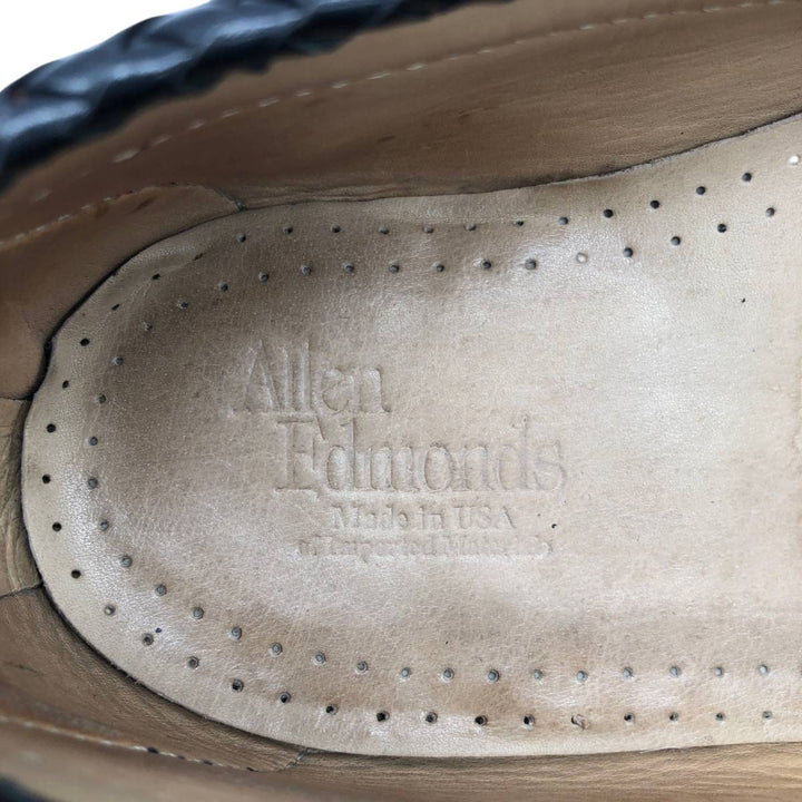 80s-90s Allen Edmonds Maxfield Tassel Loafers, Made in USA, Size 8 (3E), Men's equivalent to 10.2" (Vintage) /saa016035 Men's 26.0cm unclear black type Vintage Second Hand