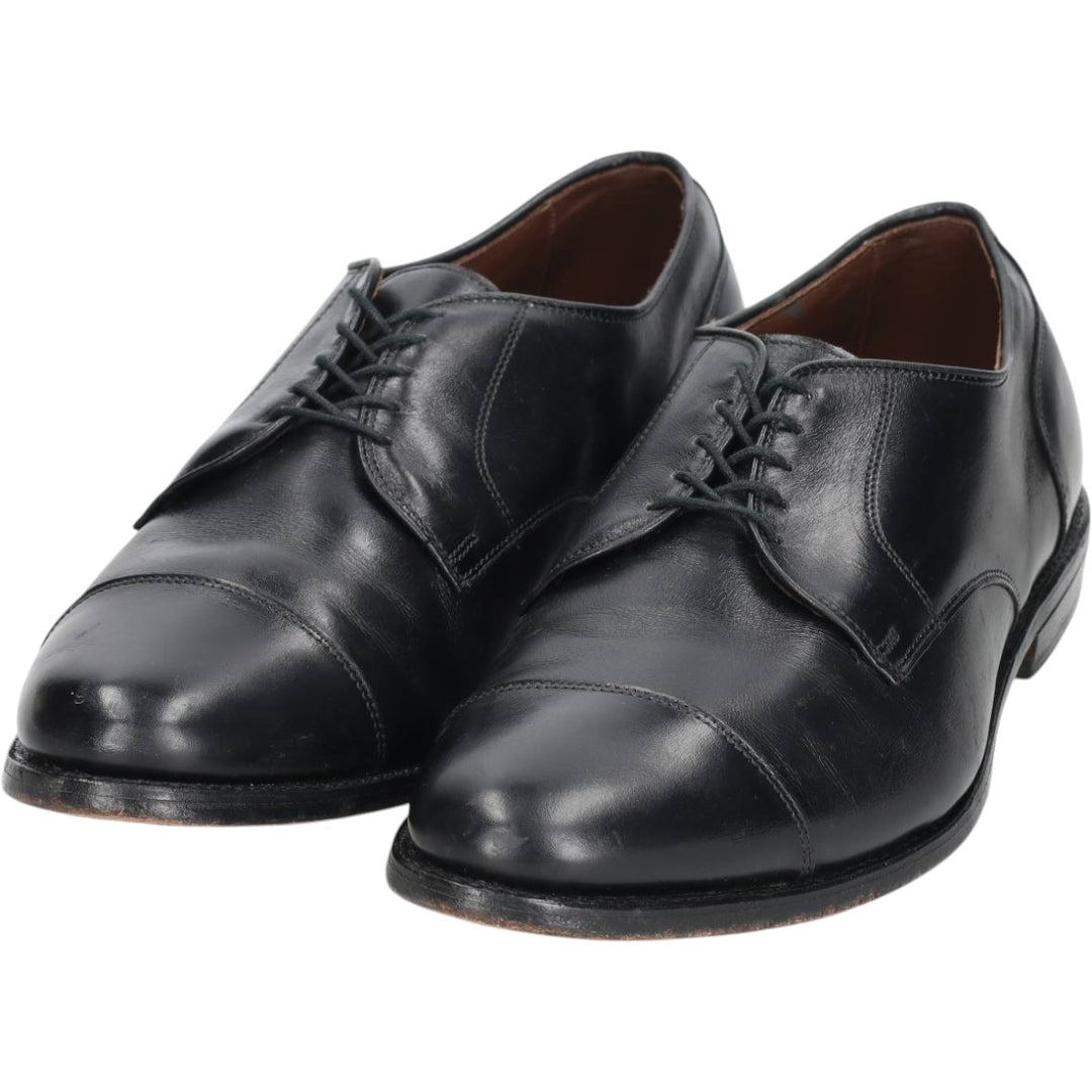 Allen Edmonds Margate plain straight-tip shoes, made in the USA, size 10 EEE Men's 28.0cm unclear black type Vintage Second Hand