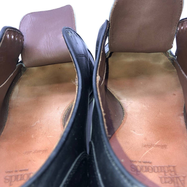 Allen Edmonds Margate plain straight-tip shoes, made in the USA, size 10 EEE Men's 28.0cm unclear black type Vintage Second Hand