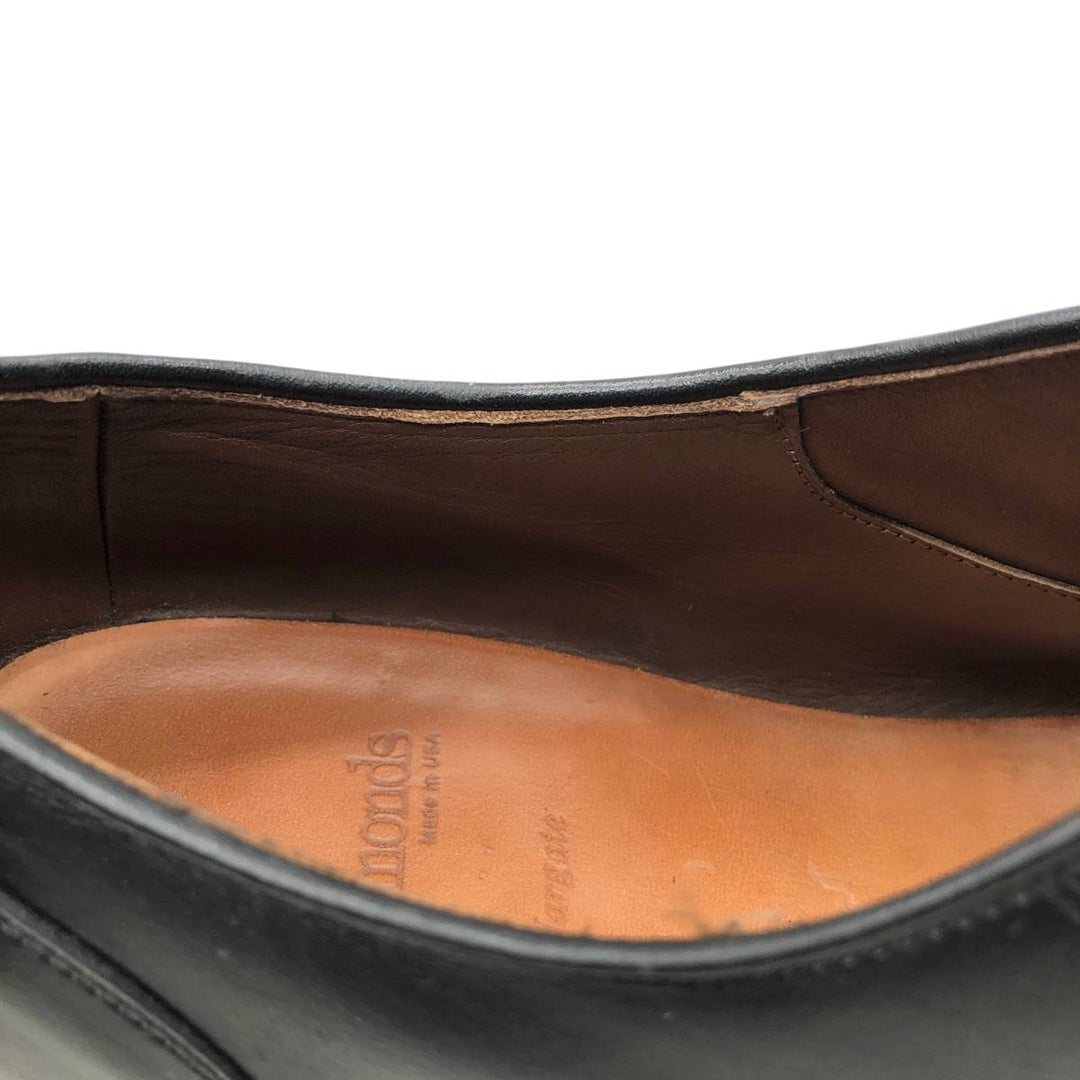 Allen Edmonds Margate plain straight-tip shoes, made in the USA, size 10 EEE Men's 28.0cm unclear black type Vintage Second Hand
