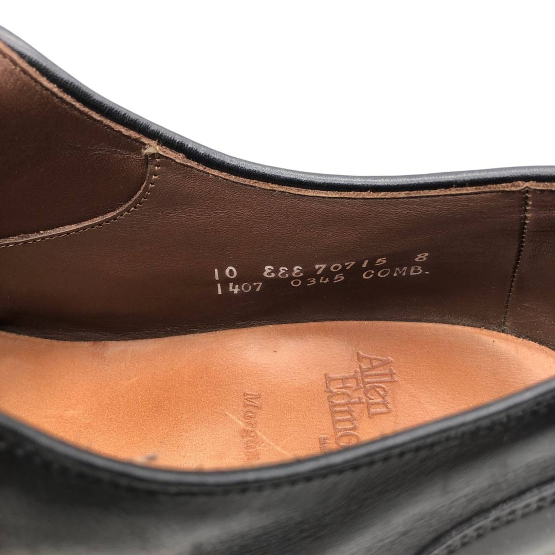 Allen Edmonds Margate plain straight-tip shoes, made in the USA, size 10 EEE Men's 28.0cm unclear black type Vintage Second Hand