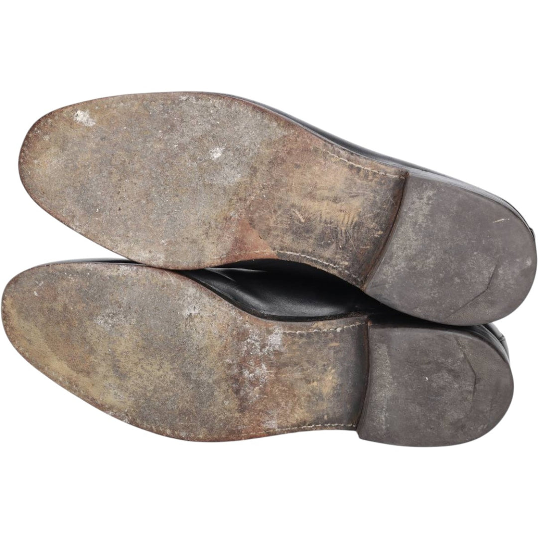 Allen Edmonds Dover plain toe shoes, made in the USA, size 9 1/2 Men's 27.5cm unclear black type Vintage Second Hand