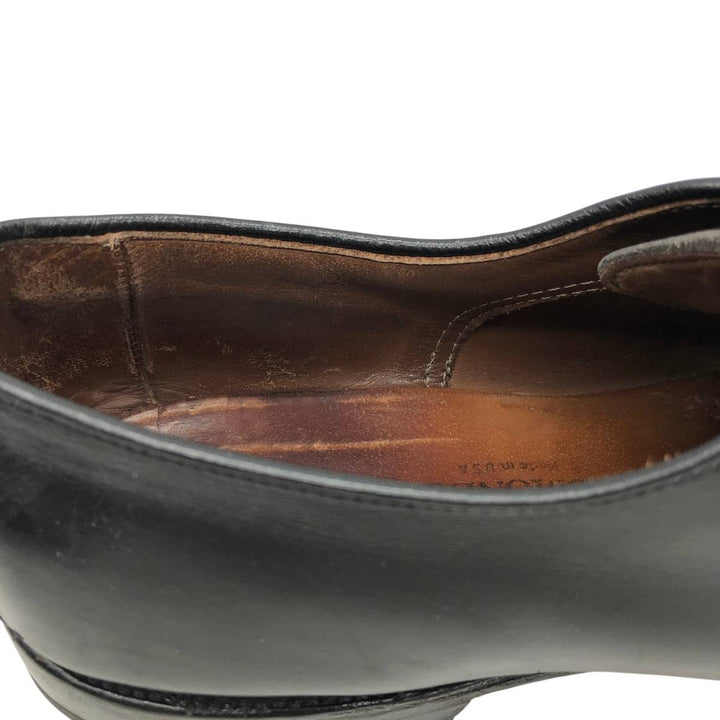 Allen Edmonds Dover plain toe shoes, made in the USA, size 9 1/2 Men's 27.5cm unclear black type Vintage Second Hand