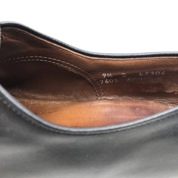 Allen Edmonds Dover plain toe shoes, made in the USA, size 9 1/2 Men's 27.5cm unclear black type Vintage Second Hand