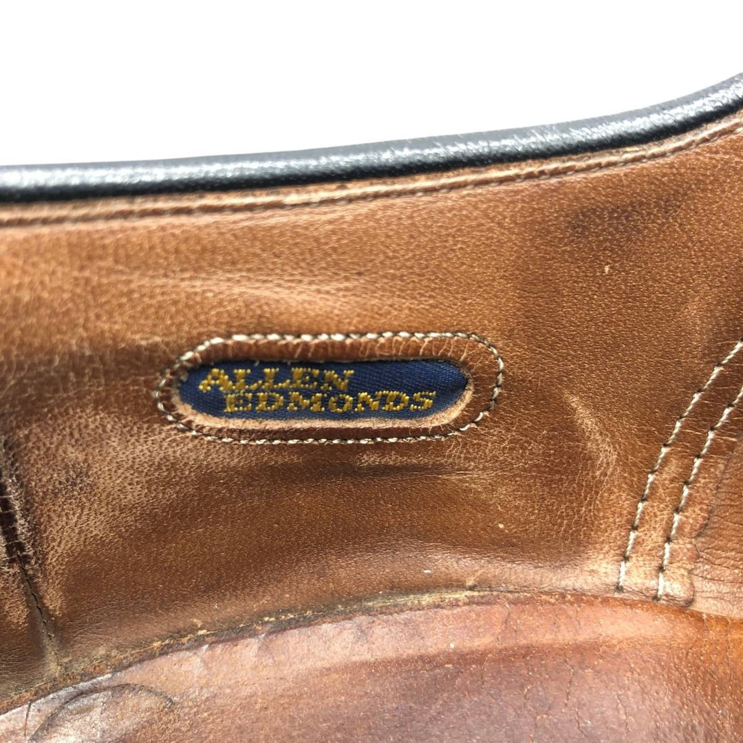 Allen Edmonds Dover plain toe shoes, made in the USA, size 9 1/2 Men's 27.5cm unclear black type Vintage Second Hand