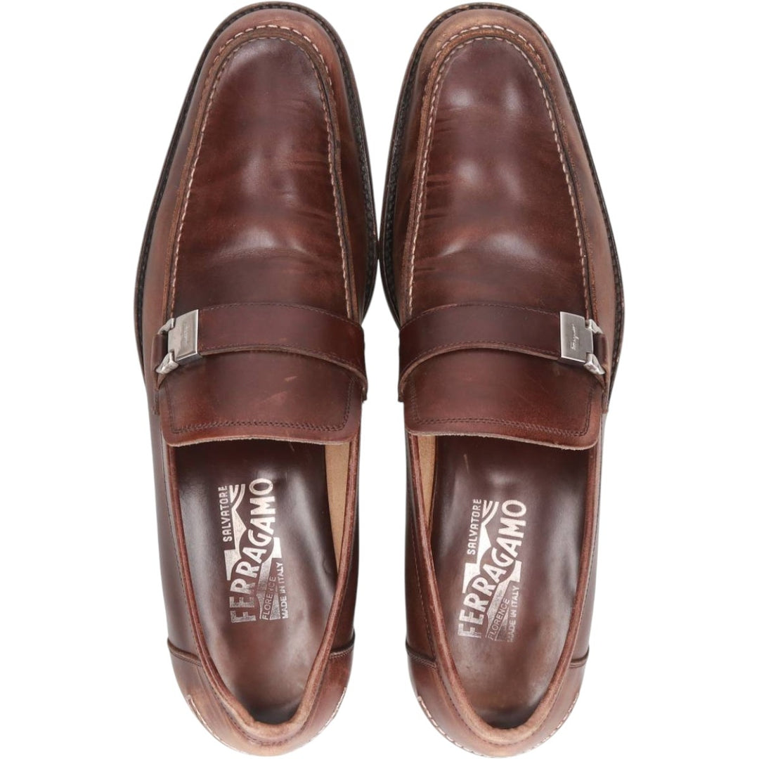 Salvatore Ferragamo loafers, made in Italy. Men's 28.0cm unclear brown type Vintage Second Hand