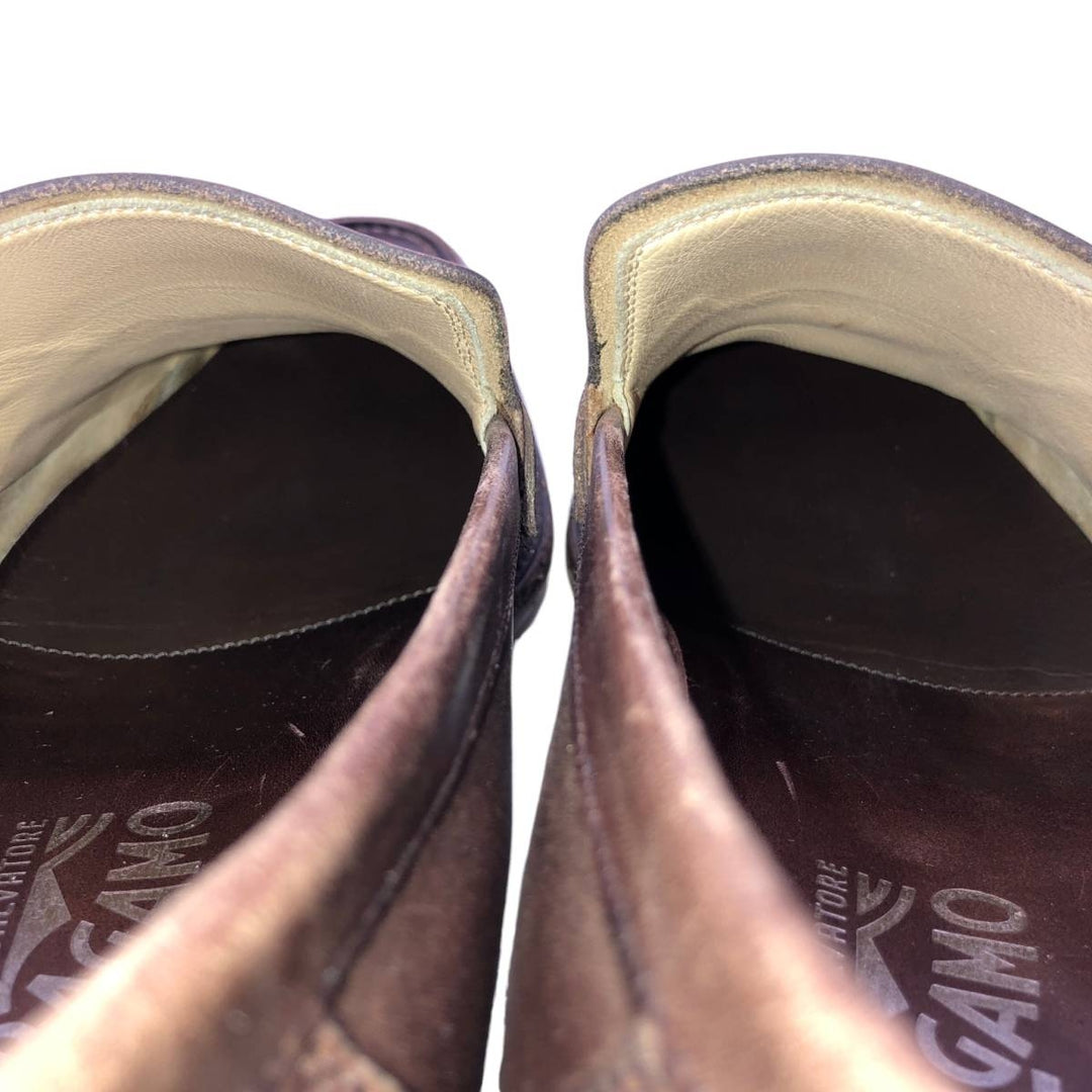 Salvatore Ferragamo loafers, made in Italy. Men's 28.0cm unclear brown type Vintage Second Hand