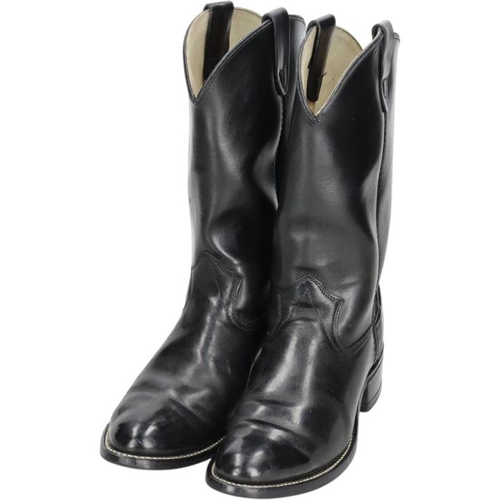 Platform Roper Boots, Made in USA, Size 9 1/2D Men's 27.5cm genuine leather black type Vintage Second Hand