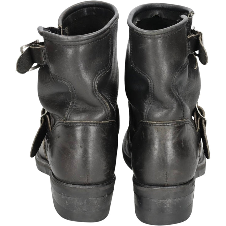 Double-H Boots Engineer Boots Men's 26.5cm unclear black type Vintage Second Hand