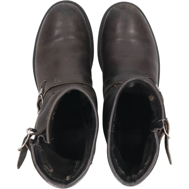 Double-H Boots Engineer Boots Men's 26.5cm unclear black type Vintage Second Hand