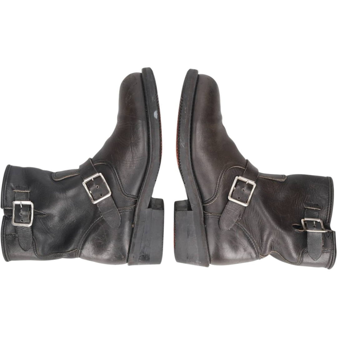 Double-H Boots Engineer Boots Men's 26.5cm unclear black type Vintage Second Hand