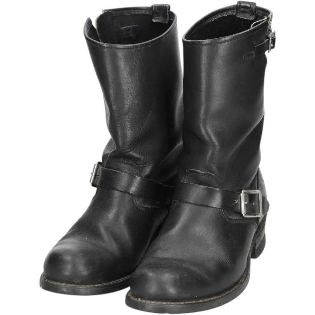 Engineer boots size 9D Men's 26.0cm unclear black type Vintage Second Hand