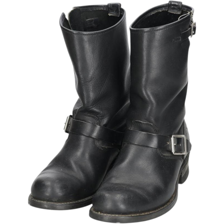 Engineer boots size 9D Men's 26.0cm unclear black type Vintage Second Hand