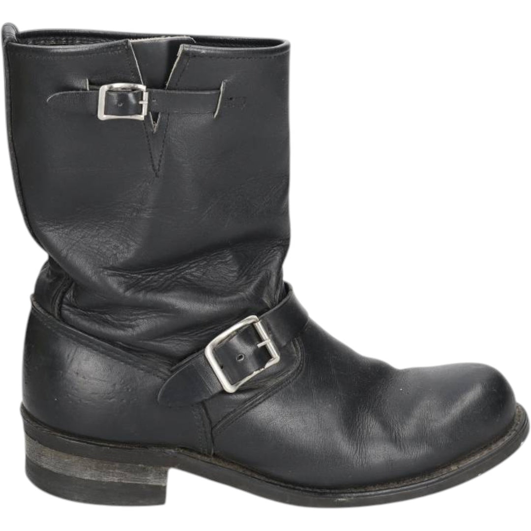 Engineer boots size 9D Men's 26.0cm unclear black type Vintage Second Hand