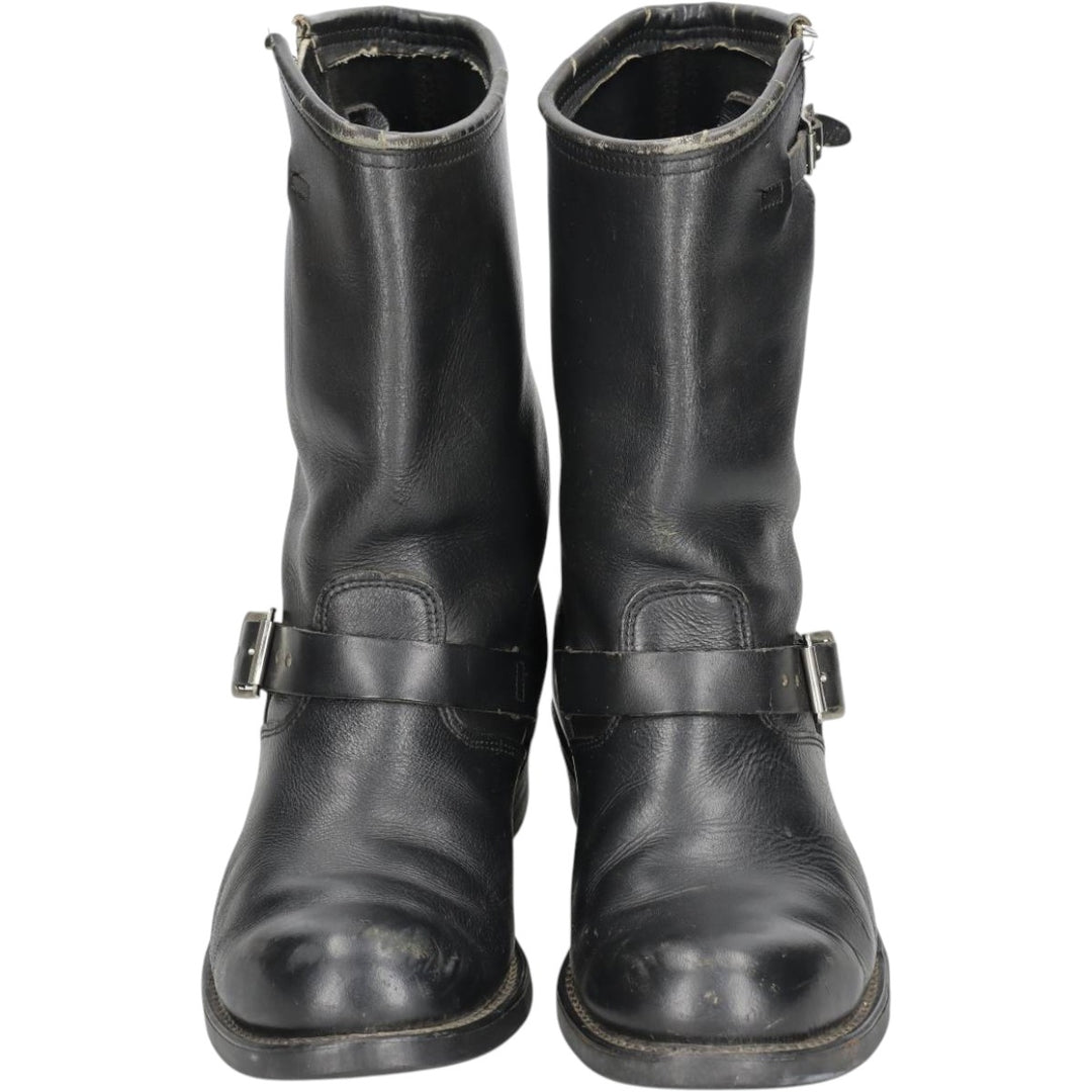 FRYE Engineer Boots 10D Men's 28.0cm genuine leather black type Vintage Second Hand