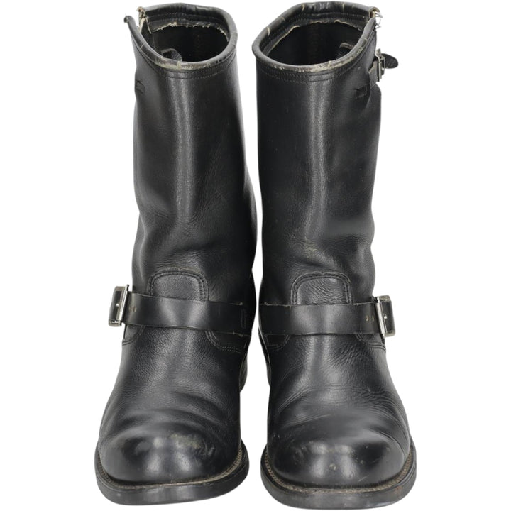 FRYE Engineer Boots 10D Men's 28.0cm genuine leather black type Vintage Second Hand