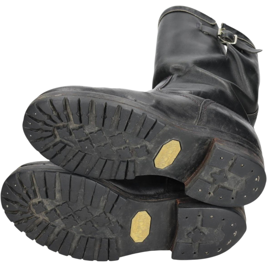 Georgia Boot Engineer Boots Men's 26.5cm unclear black type Vintage Second Hand