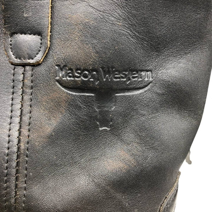 Mason Western Roper Boots, Made in USA, Size 10 1/2D Men's 28.5cm unclear black type Vintage Second Hand