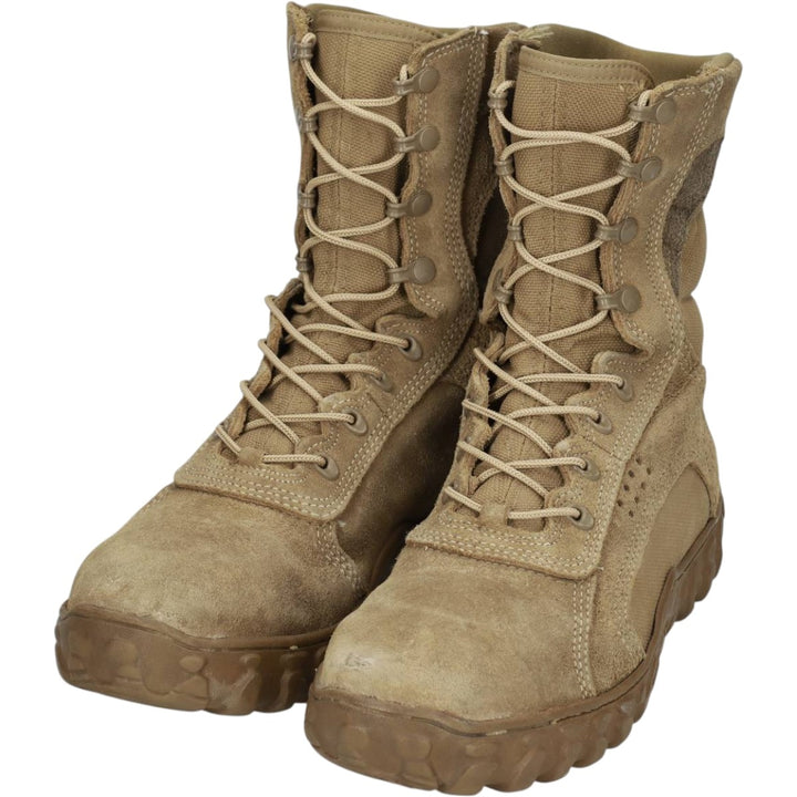 Civilian-made Rocky suede steel-toe combat boots, made in the USA, size 8W Men's 26.0cm unclear brown type Vintage Second Hand