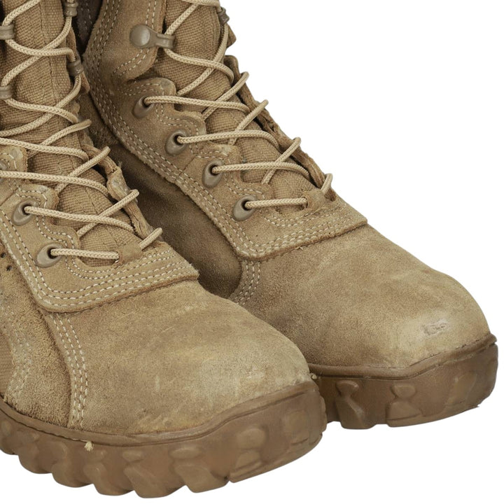 Civilian-made Rocky suede steel-toe combat boots, made in the USA, size 8W Men's 26.0cm unclear brown type Vintage Second Hand
