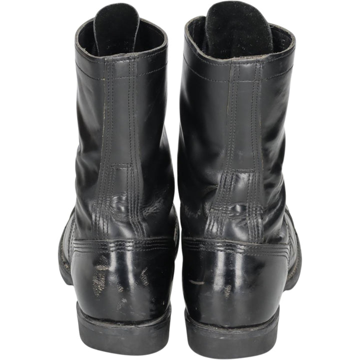 Civilian-made HH BRAND steel-toe straight-tip combat boots, made in the USA, size 10 1/2 E (equivalent to men's 11.2"), vintage style /saa016050 Men's 28.5cm unclear black type Vintage Second Hand