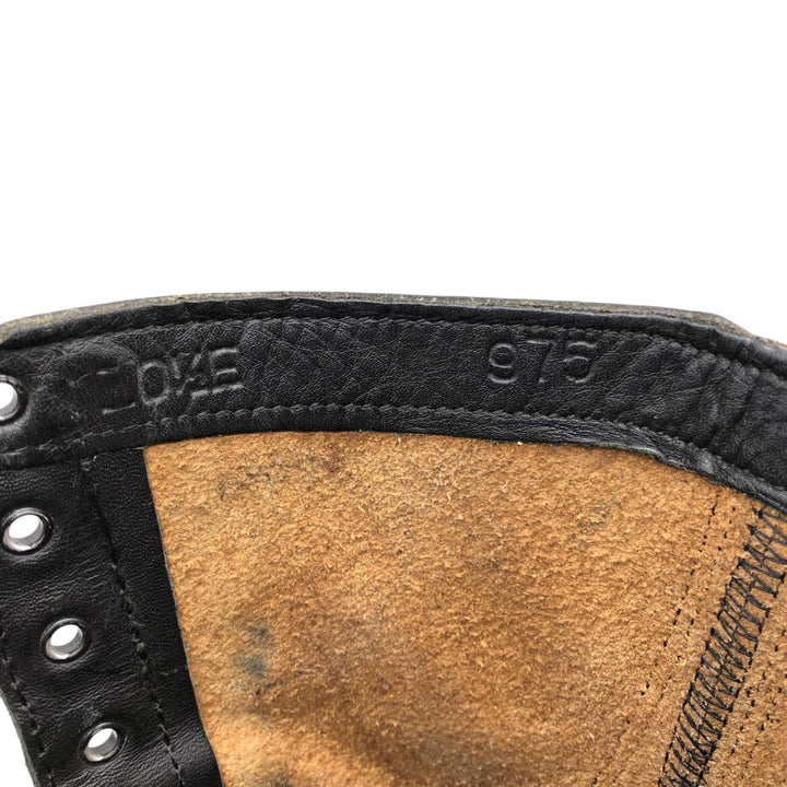 Civilian-made HH BRAND steel-toe straight-tip combat boots, made in the USA, size 10 1/2 E (equivalent to men's 11.2"), vintage style /saa016050 Men's 28.5cm unclear black type Vintage Second Hand