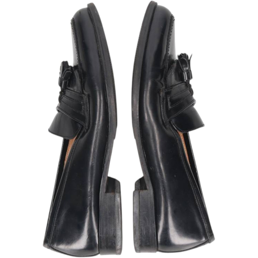 Bostonian FLORENTINE quilted tassel loafers, made in Italy, size 10M Men's 28.5cm genuine leather black type Vintage Second Hand