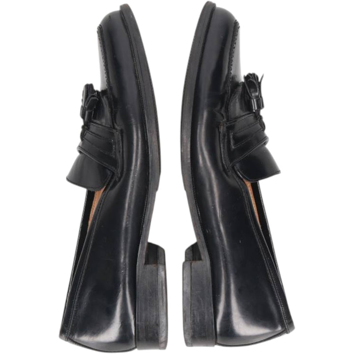 Bostonian FLORENTINE quilted tassel loafers, made in Italy, size 10M Men's 28.5cm genuine leather black type Vintage Second Hand