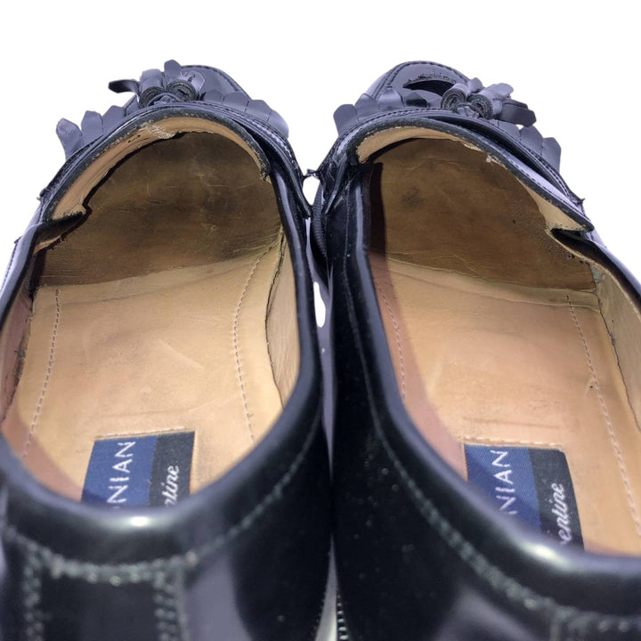 Bostonian FLORENTINE quilted tassel loafers, made in Italy, size 10M Men's 28.5cm genuine leather black type Vintage Second Hand