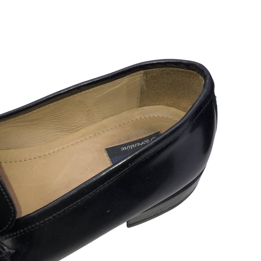 Bostonian FLORENTINE quilted tassel loafers, made in Italy, size 10M Men's 28.5cm genuine leather black type Vintage Second Hand