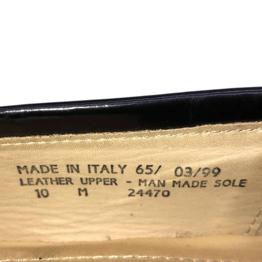 Bostonian FLORENTINE quilted tassel loafers, made in Italy, size 10M Men's 28.5cm genuine leather black type Vintage Second Hand