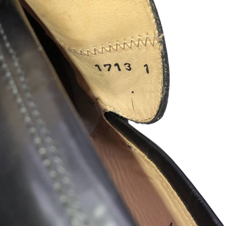 Bostonian FLORENTINE quilted tassel loafers, made in Italy, size 10M Men's 28.5cm genuine leather black type Vintage Second Hand