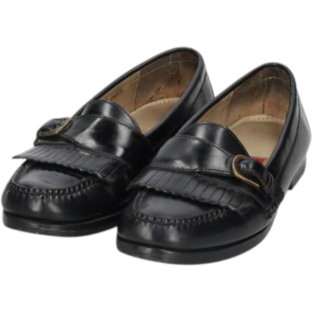 Cole Haan quilted monk strap shoes for men, size 10.6 inches (approx.) /saa016053 Men's 27.0cm unclear black type Vintage Second Hand