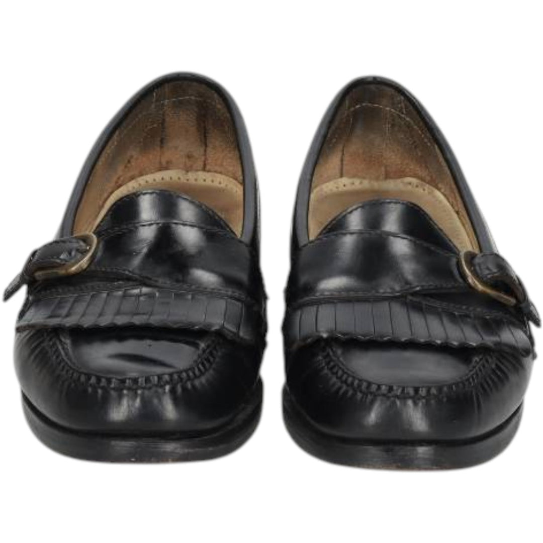 Cole Haan quilted monk strap shoes for men, size 10.6 inches (approx.) /saa016053 Men's 27.0cm unclear black type Vintage Second Hand