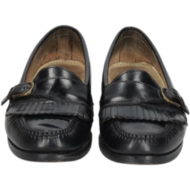 Cole Haan quilted monk strap shoes for men, size 10.6 inches (approx.) /saa016053 Men's 27.0cm unclear black type Vintage Second Hand