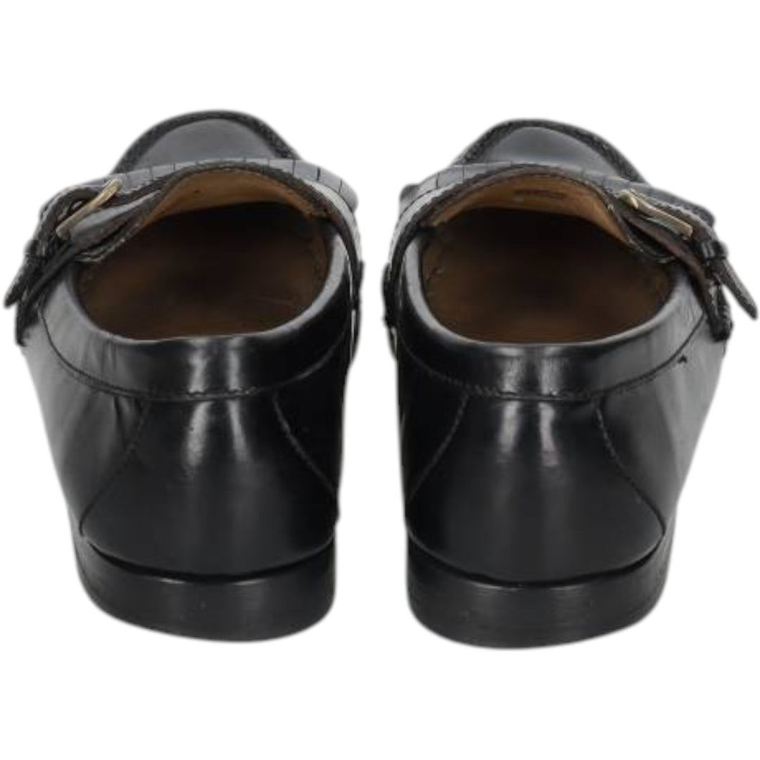 Cole Haan quilted monk strap shoes for men, size 10.6 inches (approx.) /saa016053 Men's 27.0cm unclear black type Vintage Second Hand