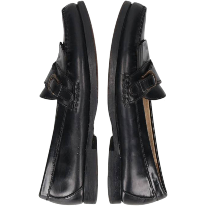 Cole Haan quilted monk strap shoes for men, size 10.6 inches (approx.) /saa016053 Men's 27.0cm unclear black type Vintage Second Hand