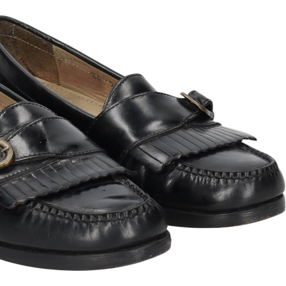 Cole Haan quilted monk strap shoes for men, size 10.6 inches (approx.) /saa016053 Men's 27.0cm unclear black type Vintage Second Hand
