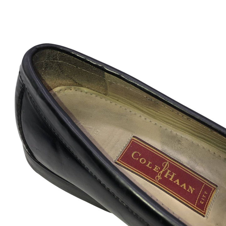 Cole Haan quilted monk strap shoes for men, size 10.6 inches (approx.) /saa016053 Men's 27.0cm unclear black type Vintage Second Hand